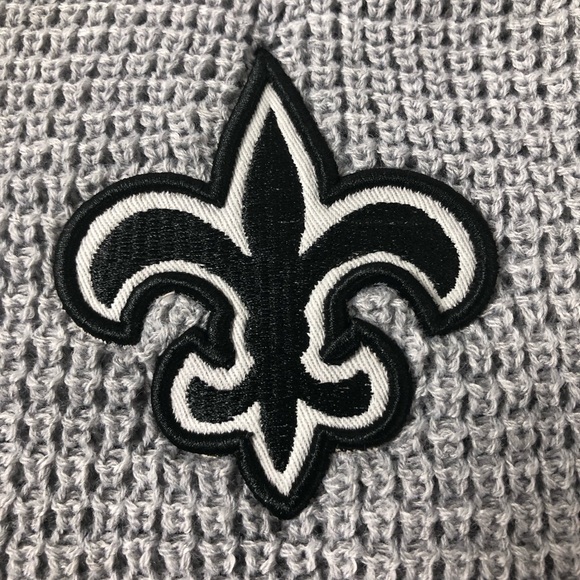 NFL New Orleans Saints Knit Scarf w Embroidered Logo New NWT - Picture 2 of 7